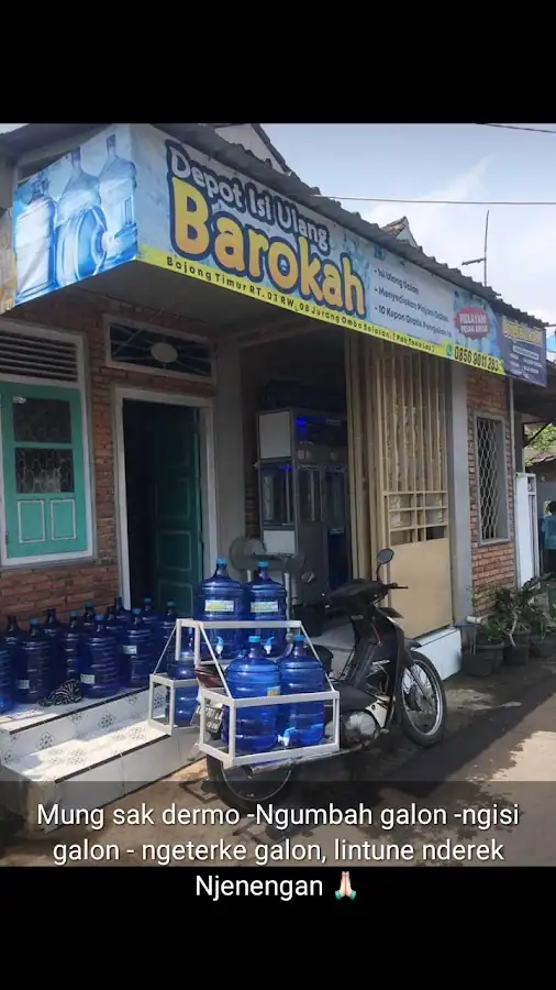 Depot isi ulang ai mineral BAROKAH