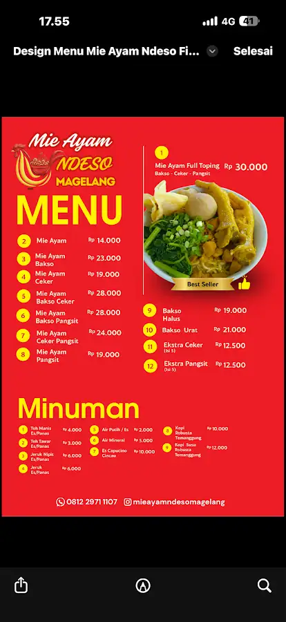 Mie Ayam NDESO Magelang