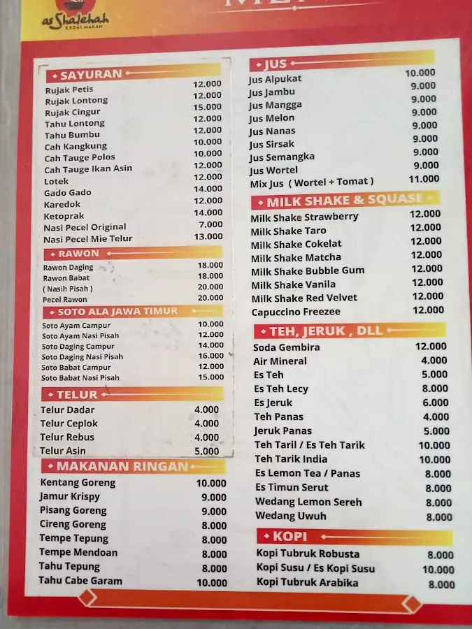 Kedai Makan As Shalehah
